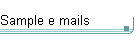 Sample e mails